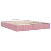 vidaXL Ottoman bedframe zonder matras 180x200 cm fluweel roze