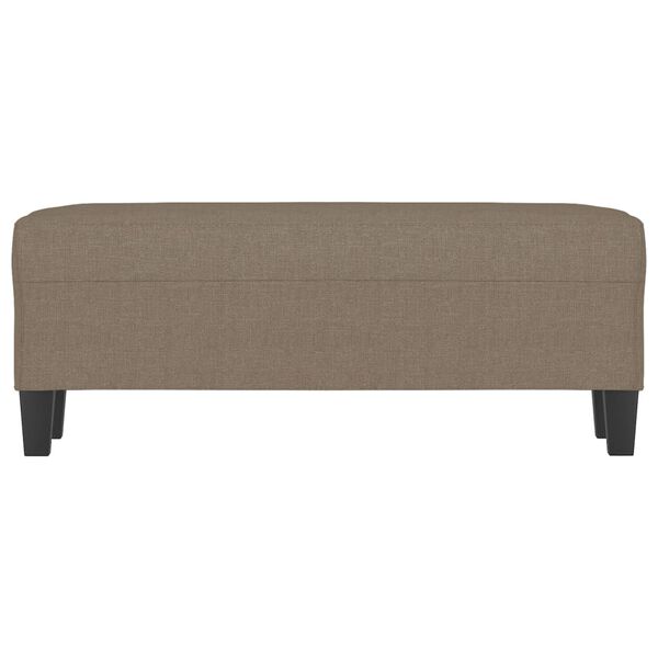 vidaXL Bankje 100x35x41 cm stof taupe