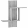 vidaXL Wandplank Grijs Sonoma 59 x 17 x 63 cm Bewerkt hout
