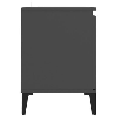 vidaXL Tv-meubel met metalen poten 103,5x35x50 cm grijs