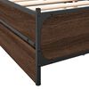 vidaXL Bedframe met lades bewerkt hout bruin eikenkleur 120x200 cm