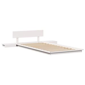 vidaXL Bedframe Wit 90 x 200 cm Hout
