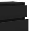 vidaXL Ladekast 60x36x103 cm bewerkt hout zwart