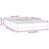 vidaXL Boxspring zonder matras fluweel donkerblauw 160x220 cm