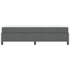 vidaXL Boxspringbed Donkergrijs 80 x 200 cm Stof