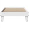 vidaXL Bedframe zonder matras massief grenenhout wit 90x190 cm