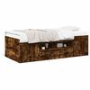 vidaXL Slaapbank met lades zonder matras 90x190 cm gerookt eikenkleur