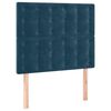 vidaXL Hoofdbord LED 90x5x118/128 cm fluweel donkerblauw