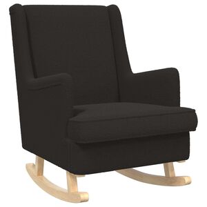 vidaXL Schommelstoel Zwart 62 x 80 x 85 cm Boucl&eacute;