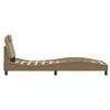 vidaXL Bedframe "Viana" zonder matras kunstleer cappuccinokleurig 90x200 cm