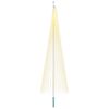 vidaXL Kerstboomlicht met grondpen & vlaggenmast 500cm 1632 LEDs