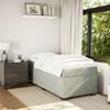 vidaXL Boxspring met matras fluweel lichtgrijs 90x190 cm
