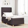 vidaXL Boxspringbed met matras met hoofdeinde Bruin 90 x 190 cm Stof