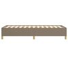 vidaXL Bedframe zonder matras 90x200 cm stof taupe