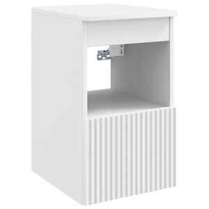 vidaXL Badkamerkast Wit 30 x 35 x 50 cm Bewerkt hout