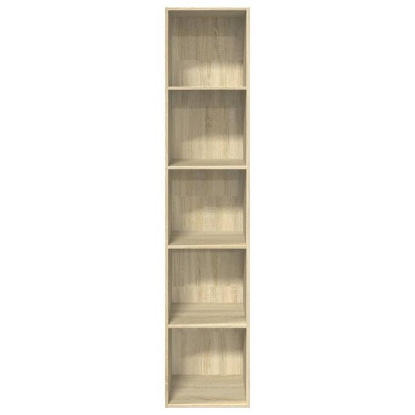 vidaXL Boekenkast 40x30x189 cm bewerkt hout sonoma eikenkleurig