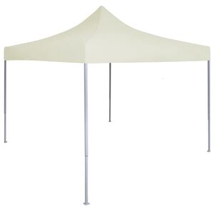 vidaXL Partytent professioneel inklapbaar 2x2 m staal cr&egrave;me