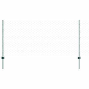 vidaXL Gelaste draadhek 50 x 1 m (B x H) PVC-Coated Staal Groen Mesh