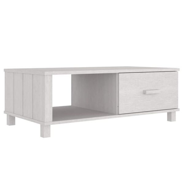 vidaXL Salontafel HAMAR 100x55x35 cm massief grenenhout wit