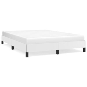 vidaXL Bedframe kunstleer wit 140x190 cm