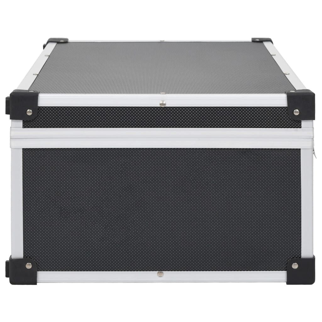 vidaXL Cd-koffer voor 80 cd's aluminium ABS zwart kopen? | vidaXL.nl