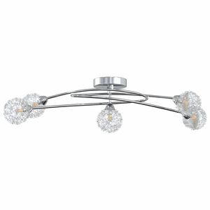 vidaXL Plafondlamp met gaasdraadkapjes 5xG9