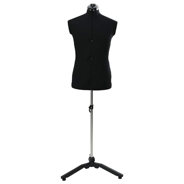 vidaXL Verstelbare Jurk Vorm Vrouwelijk Zwart 37.5-45.5 inch Stof