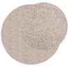 vidaXL Vloerkleed PAMPLONA shaggy hoogpolig modern &Oslash; 120 cm beige