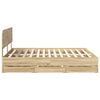 vidaXL Bedframe met lade Sonoma Eiken 180 x 200 cm Geconstrueerd hout