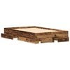 vidaXL Bedframe met lade met opslag Oud Hout 120 x 200 cm Bewerkt hout