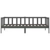 vidaXL Bedbank massief grenenhout grijs 90x200 cm