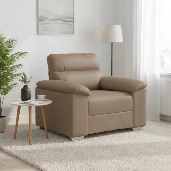 vidaXL Fauteuil Cappuccino 100x81x84 cm kunstleer