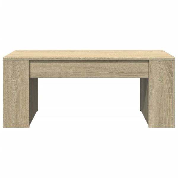 vidaXL Salontafel 102x55x42 cm bewerkt hout sonoma eikenkleurig