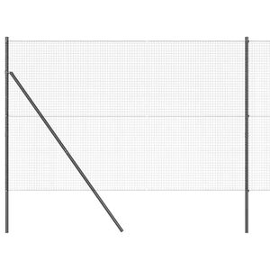 vidaXL Grond Fix Gelast Draadhek 25 x 1,5 m (B x H) PVC-Coated Staal