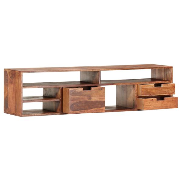 vidaXL Tv-meubel 140x30x35 cm massief hout