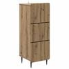vidaXL Ladenkast 33 x 34,5 x 92 cm Bewerkt hout Artisanaal eiken