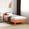vidaXL Bedframe zonder matras massief grenenhout wasbruin 75x190 cm
