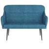 vidaXL Bankje 110x76x80 cm fluweel blauw