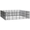 vidaXL Hondenkennel 45,16 m&sup2; staal