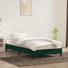 vidaXL Bedframe zonder matras 100x220 cm fluweel donkergroen