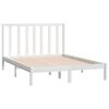 vidaXL Bedframe zonder matras massief grenenhout wit 135x190 cm