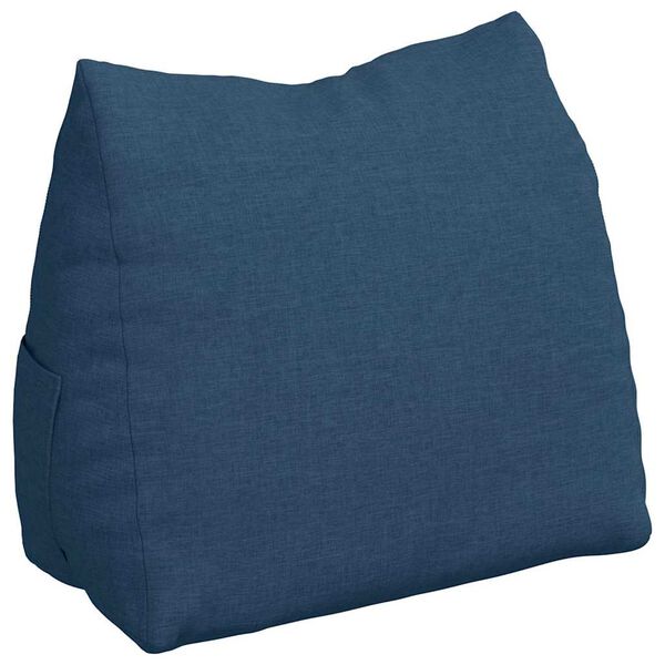 vidaXL Rugkussen Blauw 60 x 20 x 50 cm Stof