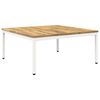 vidaXL Salontafel Witgewassen 98 x 100,5 x 45 cm Massief Acaciahout