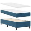 vidaXL Boxspringbed met matras Donkerblauw 200 x 80 cm Polyester