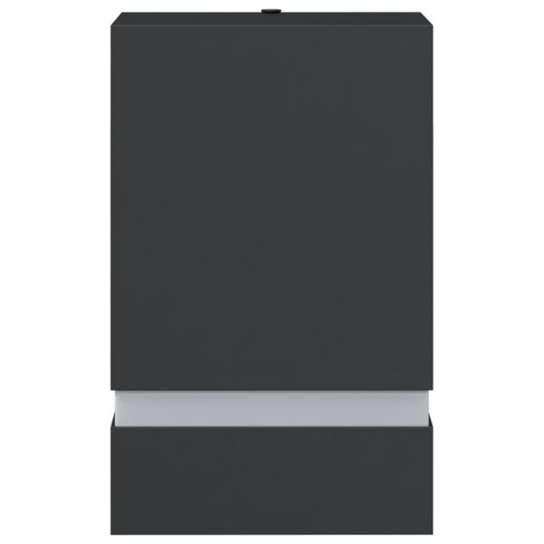 vidaXL Buitenwandlampen 2 st roestvrij staal zwart