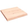 vidaXL Tafelblad natuurlijke rand 60x60x(2-6) cm massief eikenhout