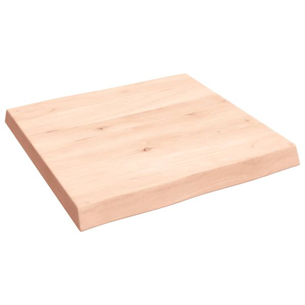 vidaXL Tafelblad natuurlijke rand 60x60x(2-6) cm massief eikenhout