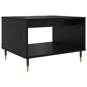 vidaXL Salontafel Zwart eiken 60 x 50 x 40 cm Bewerkt hout