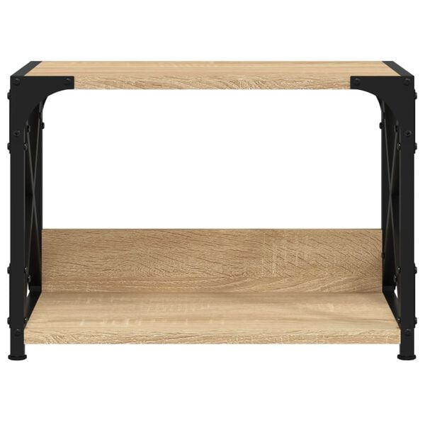 vidaXL Printerstandaard 44x26x31,5 cm bewerkt hout sonoma eikenkleurig