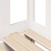vidaXL Slaapbank met onderschuifbed/lades zonder matras 90x200 cm wit